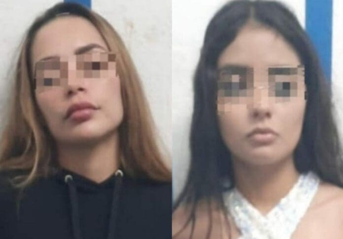 Dos jóvenes colombianas de 19 y 25 años de edad fueron detenidas con varias dosis de droga por la Policía en Playa del Carmen. Foto: SP de Solidaridad