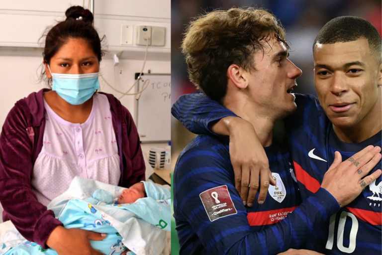 Fanáticos nivel: Nombran a su bebé “Griezmann Mbappé” y las redes estallan