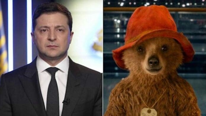 El presidente de Ucrania fue quien le prestó su voz al oso Paddington en el doblaje de la película en dicho país. ¿Qué tal? Foto: Redes sociales