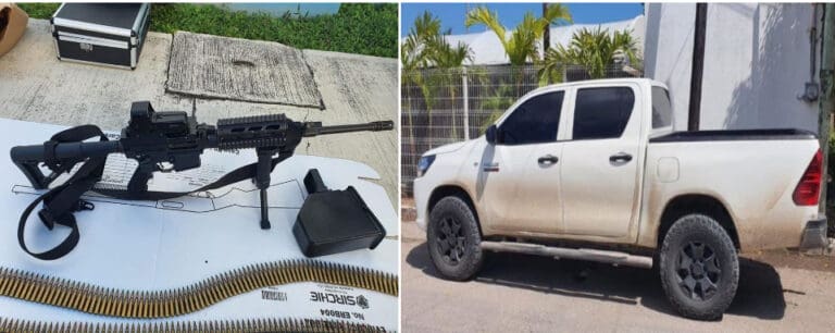Vehículo abandonado tras ‘levantón’ en Chetumal traía fusil de asalto