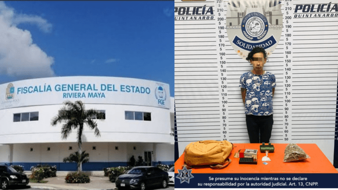 Detienen en Villas del Sol a narcomenudista con bolsitas de mota y cristal