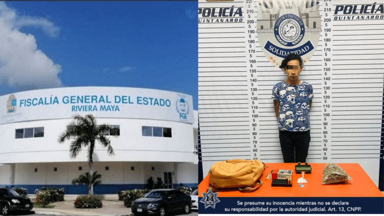 Detienen en Villas del Sol a narcomenudista con bolsitas de mota y cristal
