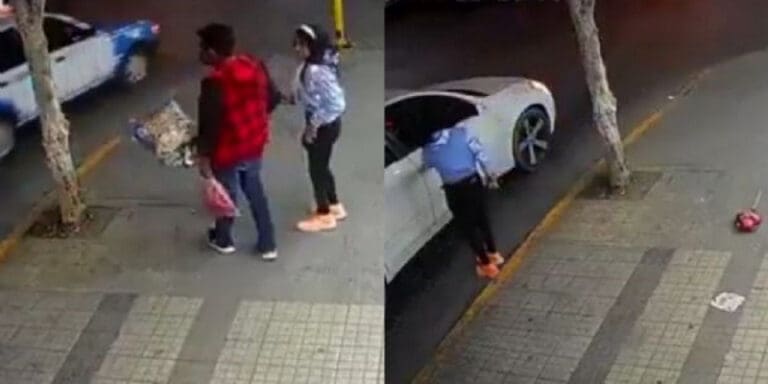 Video: joven tira el regalo de su pareja y se va con otro en pleno San Valentín