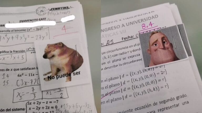 Desde el Cheems hasta Mr. Increíble: Profesor califica exámenes con memes y se vuelve viral