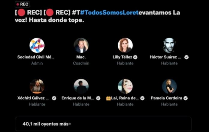 Debate en Spaces de Twitter por caso Loret rebasa 60 mil oyentes en más de 6 horas