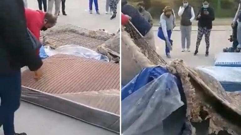 Damnificados de Tula quemaron colchones que les donaron porque tenían orina y otros residuos