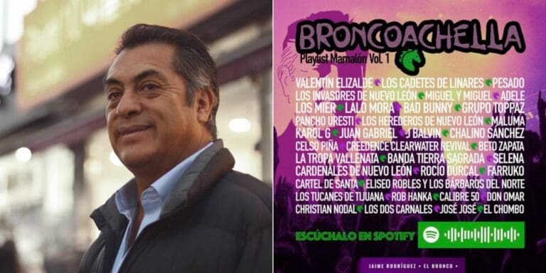 'El Broncoachella' saca Jaime Rodríguez 'El Bronco' su playlist y se vuelve viral