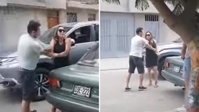 Mujer sorprende a su esposo con la amante: 'Te me vas de la casa'