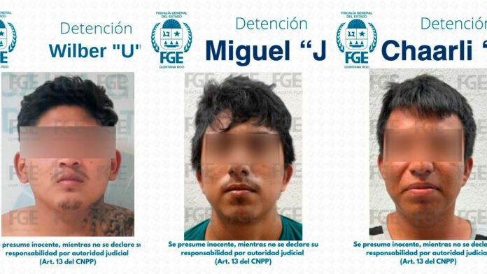 Cumplen orden de aprehensión contra tres sicarios autores de triple homicidio en Playa del Carmen