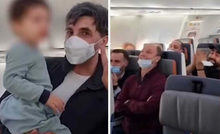 Pasajeros cantan Baby Shark en un vuelo de 6 horas para calmar a un bebé