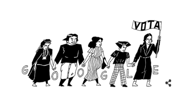 Con un doodle, Google rinde homenaje a la feminista Elena Caffarena