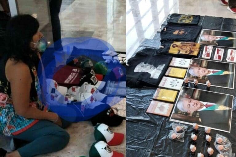 Mucha gente pensó al principio que era una broma, pero no es así. Decenas de ambulantes llegaron a vender al AIFA en su inauguración. Foto: María Cabada/El Universal