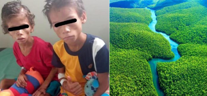 Dos niños sobrevivieron casi 1 mes perdidos en el Amazonas