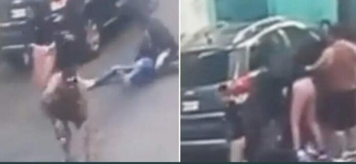 Un pleito entre vecinos en calles de la Cdmx terminó con un saldo fatal; y es que una persona murió a causa de un disparo de arma de fuego. Foto: Capturas de video