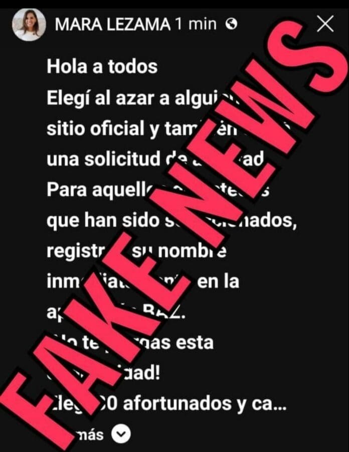 Mara Lezama denuncia que se han creado perfiles falsos de ella en redes sociales; pide no caer en esta clase de engaños. Foto: Redes sociales
