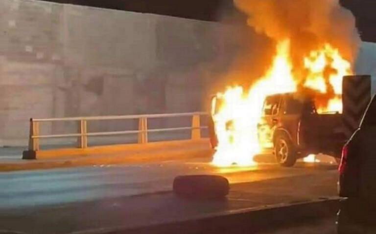 Balaceras, persecuciones y vehículos incendiados en Nuevo Laredo tras captura de capo