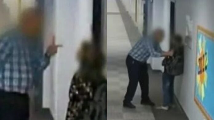 Maestro cachetea a su alumno y cámara de seguridad de la escuela capta agresión