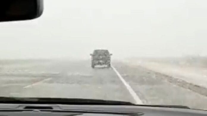 Cae nevada en Chihuahua en pleno mes de marzo