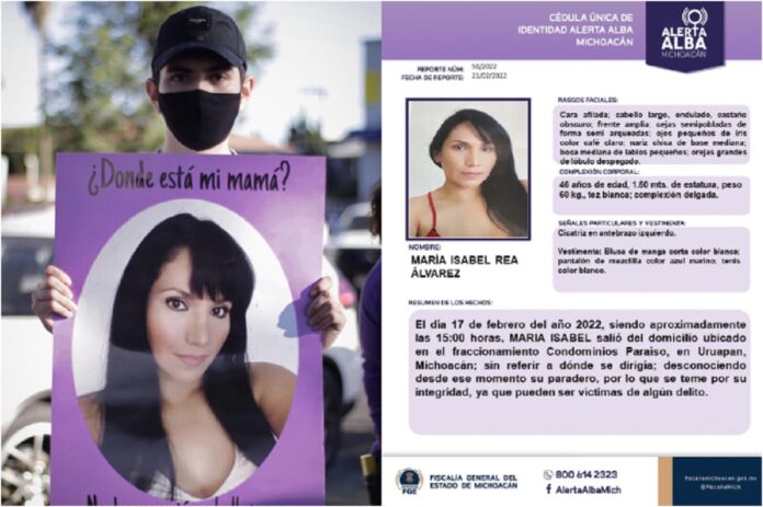 María Isabel: Su hijo la está buscando tras 21 días desaparecida