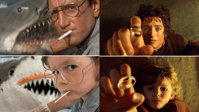 Niña recrea imágenes de películas icónicas ayudada por su papá