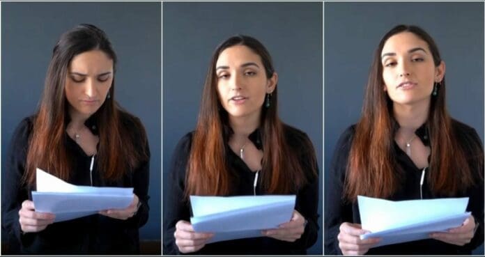 Esta valiente joven denunció a su ex novio agresor; como la justicia lo dejó libre, ahora cuenta su historia en las redes. Foto: Captura de video