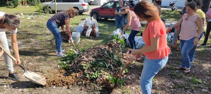 Crean huerto orgánico en instalaciones de Cruz Roja Playa del Carmen