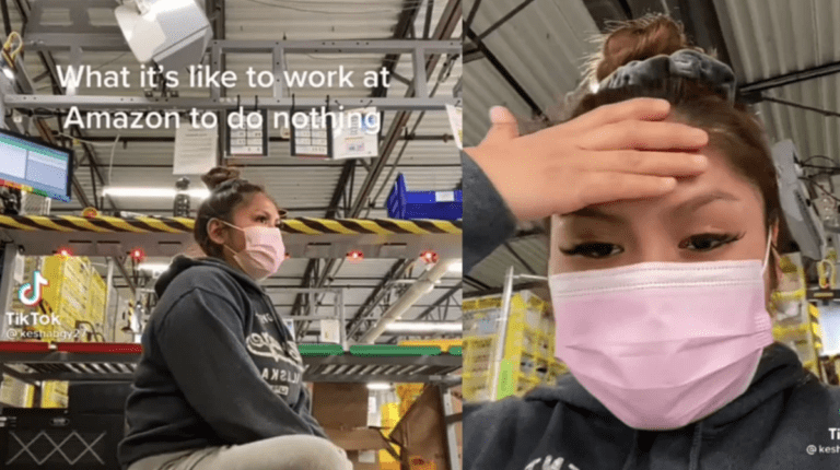 “Trabajar haciendo nada”: Tiktoker y trabajadora de Amazon desata polémica en redes