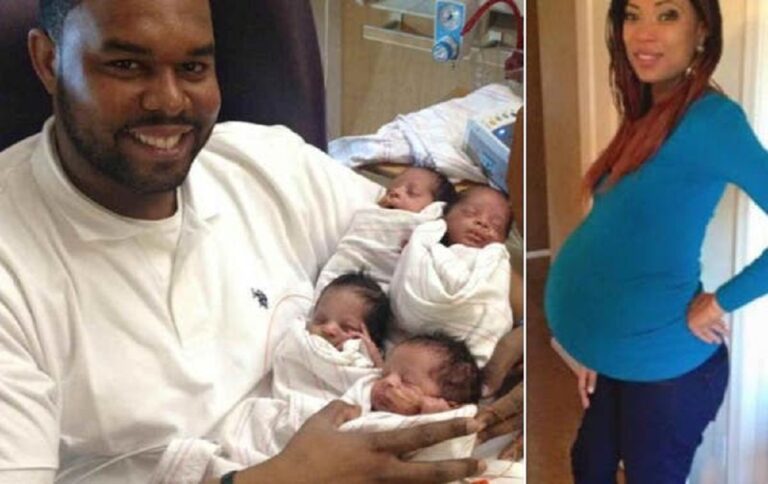 Papá cría a cuatrillizos solo luego de que la madre falleciera en el parto