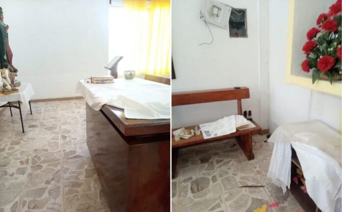 Roban iglesia en Colima y se llevan hasta el vino de consagrar