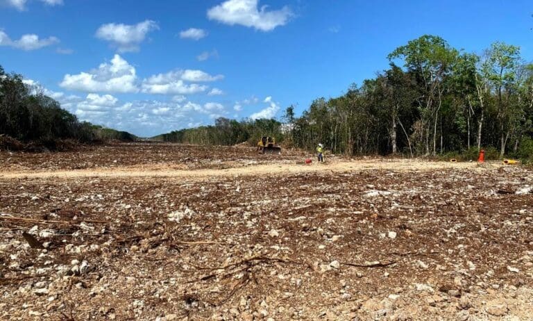 El presidente respondió a quienes se oponen al Tren Maya; dice que sí se reuniría con ellos en Palacio Nacional pero no en donde se construye la obra. Foto: Gabriela Torres Ortega