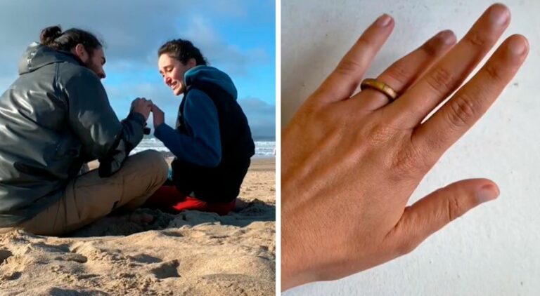 Video: Joven convierte madera en un anillo de compromiso para su novia