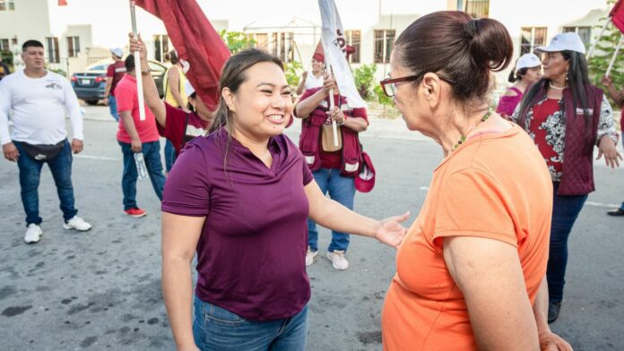 Silvia Dzul “pinta” de guinda Las Palmas 1 en Playa del Carmen