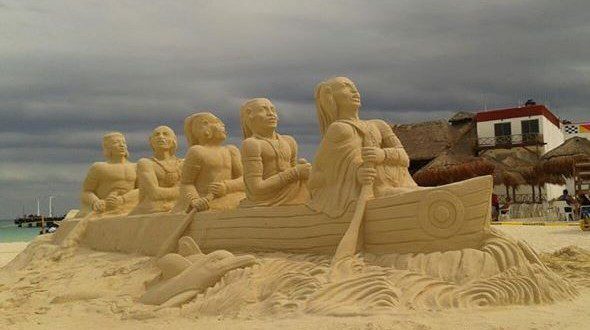 Presentarán en Playa del Carmen esculturas de arena basadas en la cultura mexicana