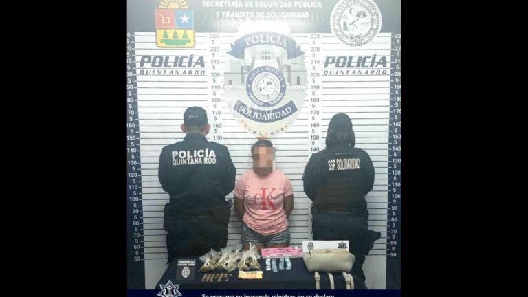 Detienen a mujer de 17 años tras reporte de venta de droga en Villas del Sol