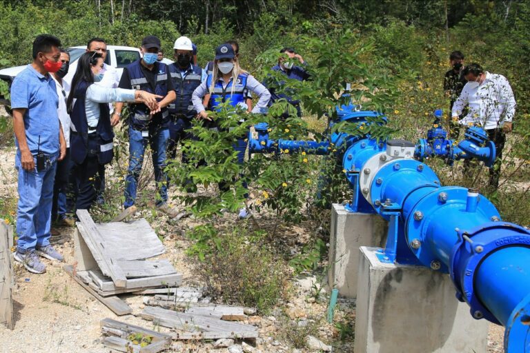 En un 50% avance en la renovación de la red de agua potable en Puerto Aventuras