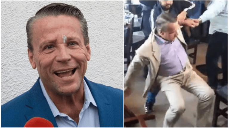 VIDEO: Alfredo Adame protagoniza nueva pelea y acaba en el suelo