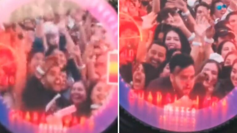 VIDEO: Fan de Coldplay casi se ahoga en pleno concierto con un pedazo de pizza y se vuelve viral