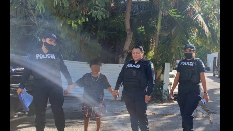 Localizan a menor de edad extraviado ayer en Playa del Carmen