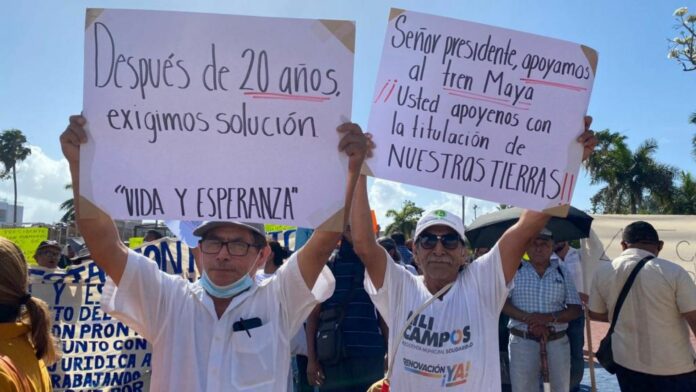 Exigen productores de zonas rurales de Solidaridad que Sedatu otorgue los títulos de sus tierras