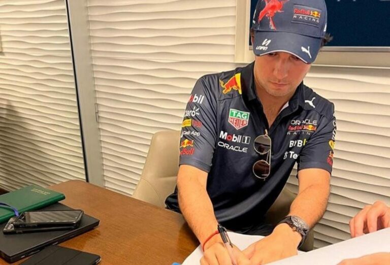 Tras el triunfo y las fiestas, Red Bull decidió renovar a Sergio "Checo" Pérez. El tapatió tendrá contrato con el equipo hasta 2024. Foto: "Checo" Pérez