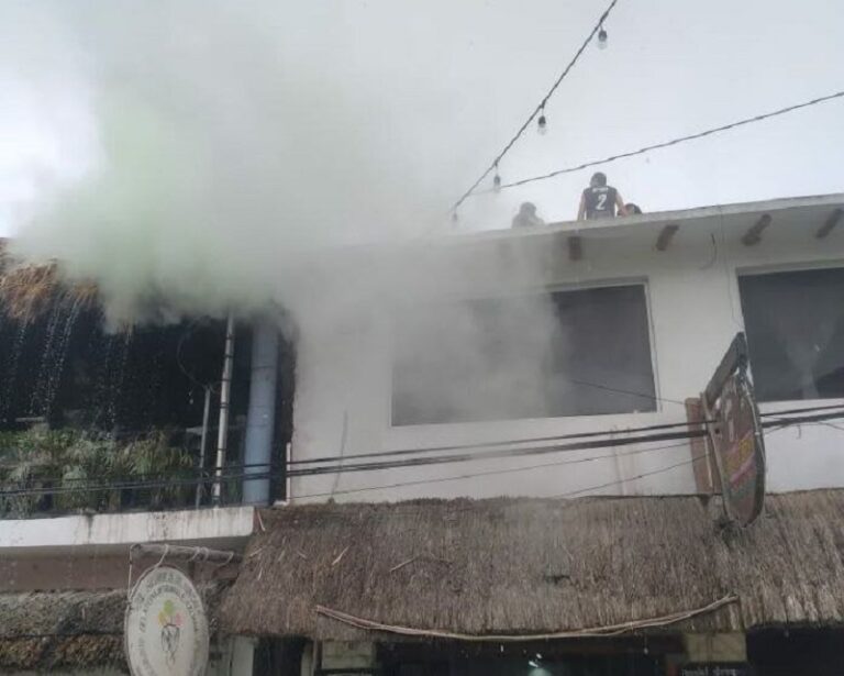 Surge incendio en restaurante de Holbox
