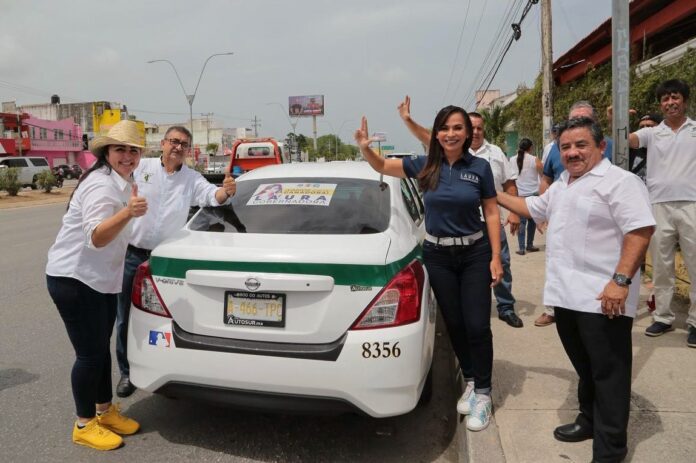 Se compromete Laura Fernández a hacer justicia a taxistas