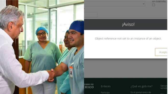 Gobierno anuncia 13 mil plazas para médicos mexicanos pero falla página de registro