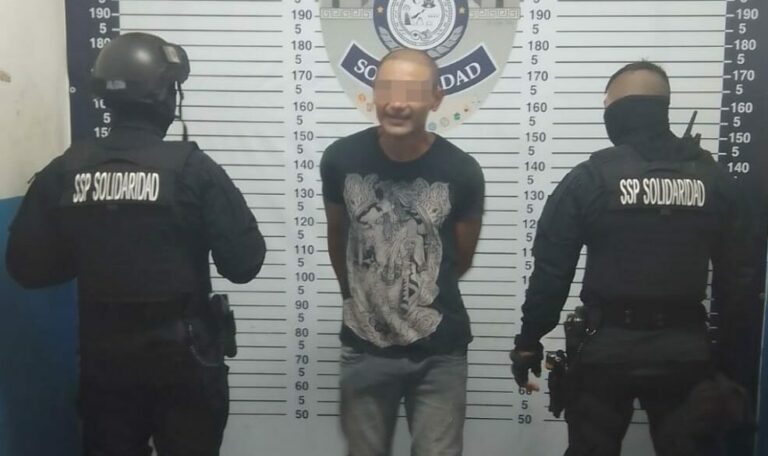 Capturan a sujeto con crack en la Colosio de Playa del Carmen