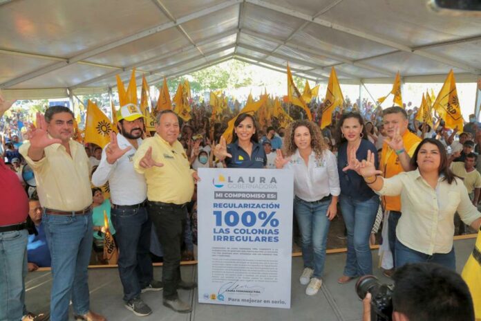 Se Compromete Laura Fernández a legalizar 100% de las colonias irregulares