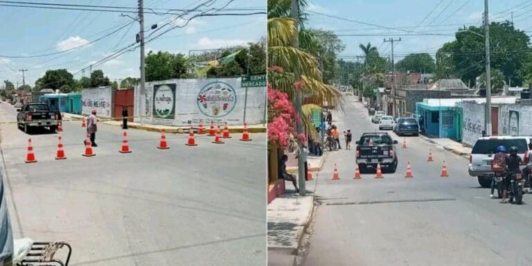 Disparos entre dos autos causa sorpresa en Tizimín, por aire y tierra buscan a los responsables