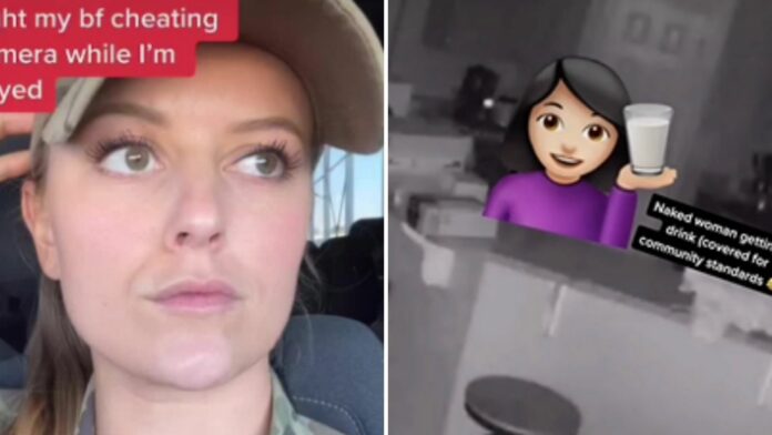 Engaña a su esposa mientras ella está de viaje, veía las cámaras por el celular