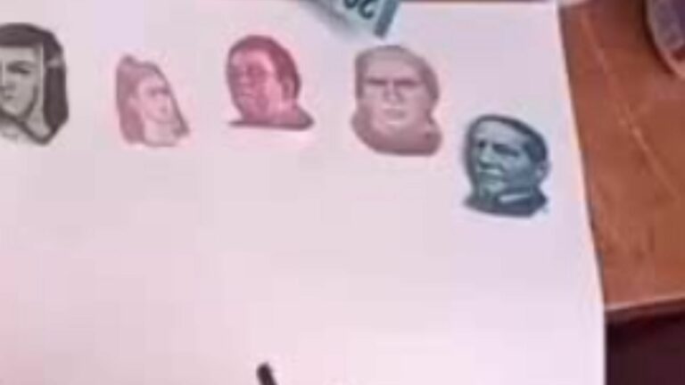 VIDEO: Niña recorta billetes mexicanos para hacer su tarea y se viraliza