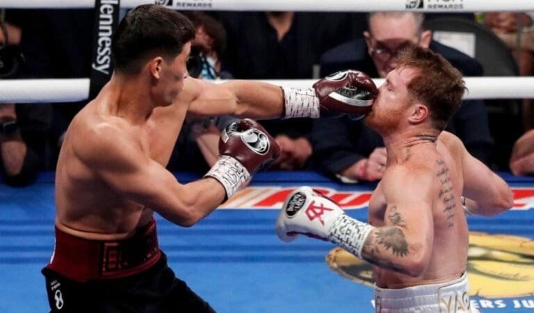 El mexicano Saúl Canelo Álvarez fue derrotado por segunda vez en su carrera; esta vez le venció el peleador ruso Dmitry Bivol. Foto: Redes sociales