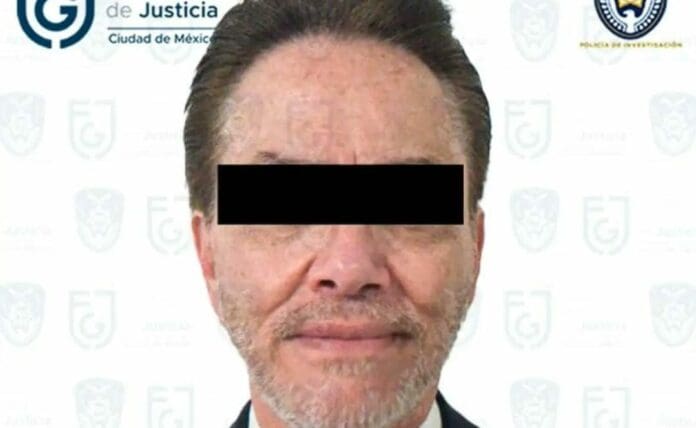 Alejandro del Valle, el presidente del Consejo de Administración de Interjet ha sido detenido, esta vez se le acusa de abuso de menores. Foto: Fiscalía Cdmx